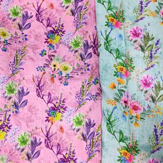 Linen Slub Digital Print No. 10